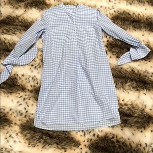 August Morgan By Kate Hersch Dress Blue White Size XS